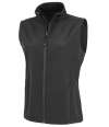 RS902F R902F Result Recycled Ladies Printable Soft Shell Bodywarmer Black colour image
